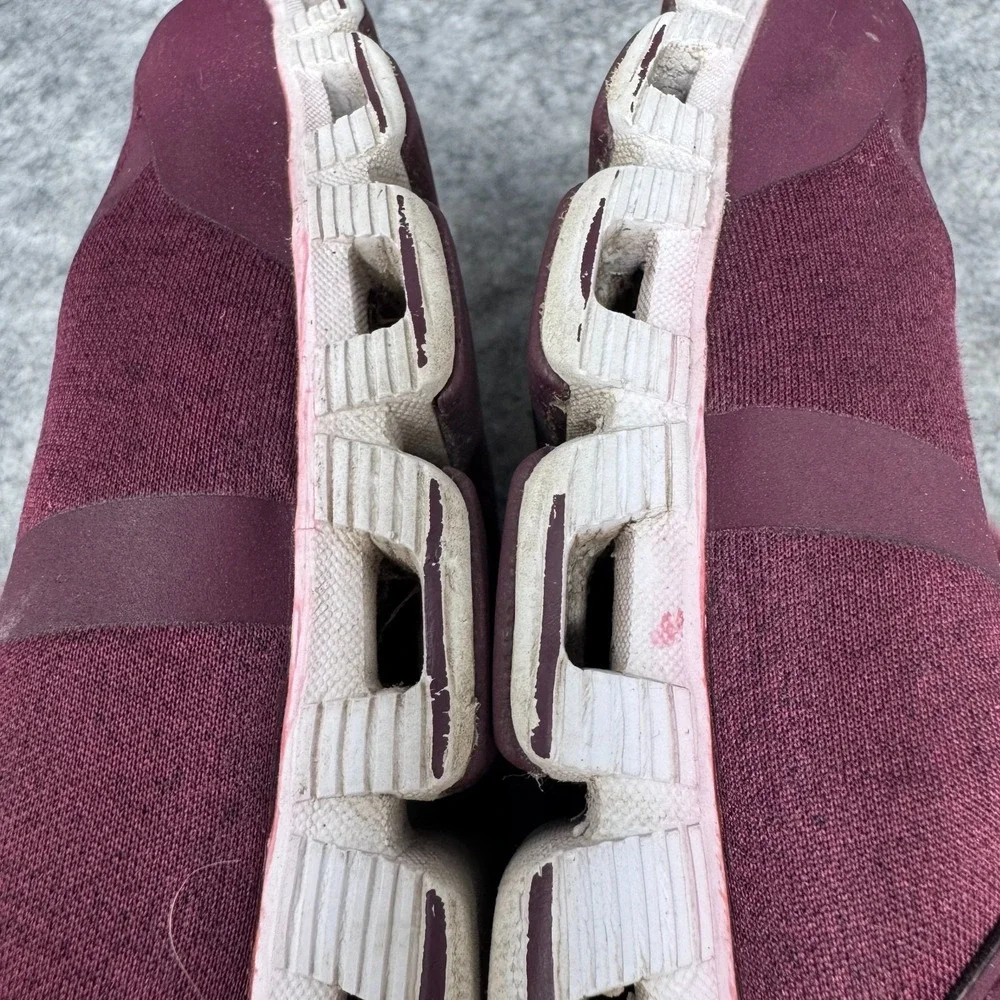 On Cloud Terry Running Shoes Sneakers Mens Size M 12 Burgundy Maroon Red